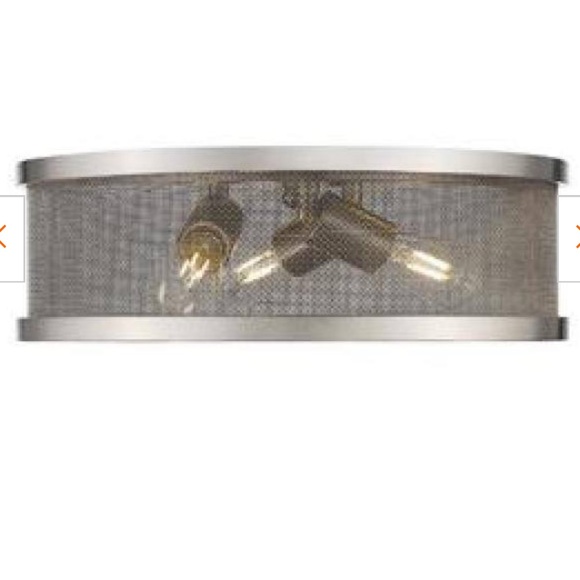 Golden Lighting Channing 24 In. 4-Light Pewter Flush Mount - Picture 2 of 5